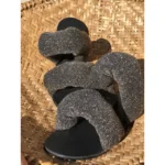 Rasteira Máxima Pillow Lurex Preto - Imagem 3