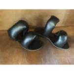 Sandália Máxima Pillow Magna Couro Preto - Imagem 4