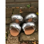 Rasteira Máxima Pillow Metal Prata