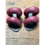 Rasteira Máxima Pillow Cherry Solado Preto