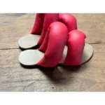Rasteira Máxima Pillow Cherry RED solado caramelo - Imagem 2
