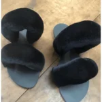 Rasteira Máxima Pillow Velvet Preto