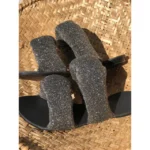 Rasteira Máxima Pillow Lurex Preto - Imagem 2