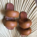 Rasteira Máxima Pillow Nature Caramelo
