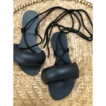 Sandália Máxima Pillow Amarração Preto - Imagem 2